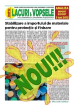 Analiza importurilor de lacuri si vopsele - trimestrul I 2012