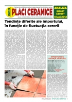 Analiza importurilor de placi ceramice si obiecte sanitare - 9 luni 2012