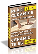 Analiza importuri de placi ceramice si obiecte sanitare - trimestrul I 2013