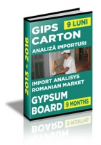 Analiza importurilor de placi si elemente din gips-carton - 9 luni 2016