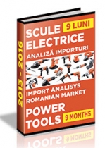 Analiza importurilor de scule electrice - 9 luni 2016