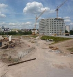 BUCURESTI: Se executa structura de rezistenta a unui complex mixt