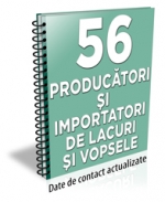 Lista cu principalii 56 de producatori de lacuri si vopsele