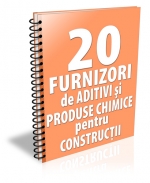 Lista cu principalii 22 de furnizori de aditivi si produse chimice pentru constructii