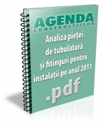 Analiza pietei de tubulatura si fitinguri pentru instalatii pe anul 2011