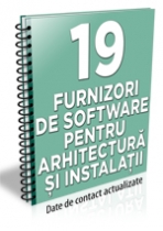Lista cu principalii 19 furnizori de software pentru arhitectura si instalatii