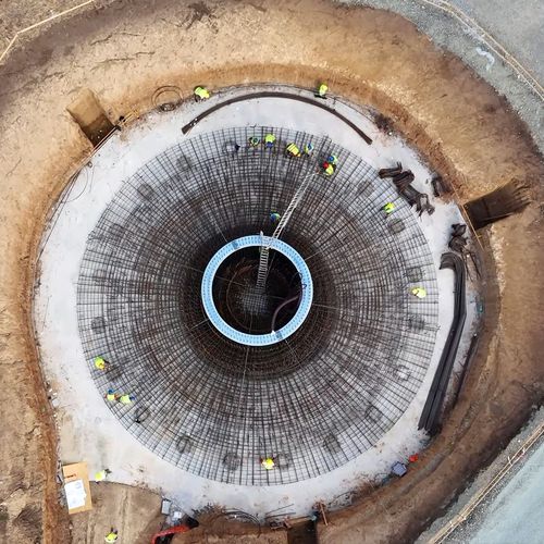 Șantier ENGIE Mereni: Lemacons lucrează intens la fundațiile celor 9 turbine eoliene