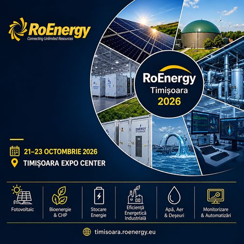 RoEnergy Timișoara: Tehnologii pentru energie și industrie în perioada 21-23 octombrie
