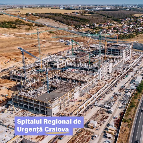 SRU Craiova, stadiu de 25%: Lucrările se concentrează acum pe suprastructură (54%)