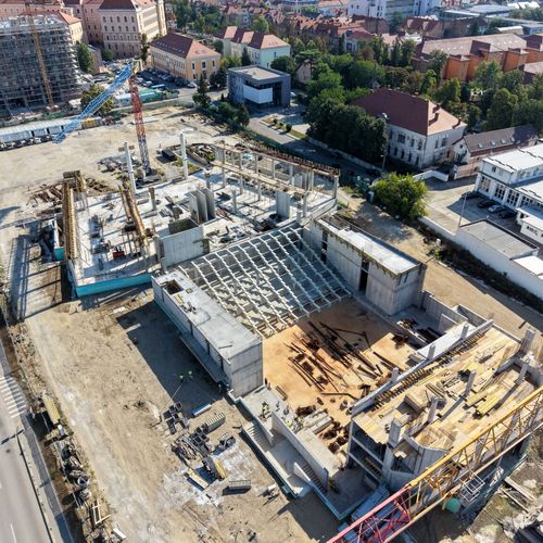 Oradea: Construcții Erbașu reia lucrările la noul Centrul Cultural de 140 mil. lei