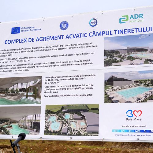 DEBUT construcție Complex de Agrement Acvatic Câmpul Tineretului din Baia Mare